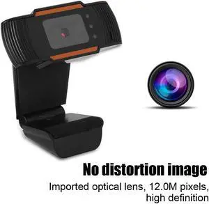 HXSJ 480P HD Webcam USB Computer Camera with Microphone 3 LED night vision for PC, Desktop or Laptop 360 degree rotation