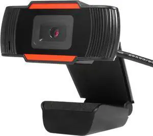 HXSJ Webcam 480P HD Video Web Camera HD with Microphone USB Plug and Play Web Cam Callling Recording for PC Computer Laptop for Mac Windows XP / 7/8 / 10/and Android TV- Orange