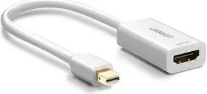 Mini DisplayPort to HDMI Adapter, Thunderbolt 2.0 to HDMI Converter Support 3K&4K Compatible MacBook Air, iMac, MacBook Pro, Surface Dock, Monitor, Projector - White Mini DisplayPort to HDMI Adapter, Thunderbolt 2.0 to HDMI Converter Support 3K&4K Compatible MacBook Air, iMac, MacBook Pro, Surface Dock, Monitor, Projector - White