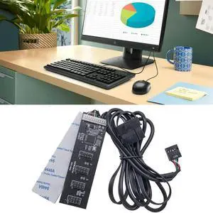 USB2.0 9pin Header USB 1 To 4 Male Motherboard USB 2.0 Adapter 9Pin Internal USB Hub Port Multiplier 9 Pin Connector Adapter