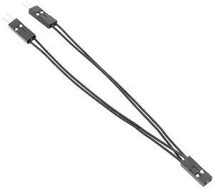 1 To 2 Double Adapter Cable 10cm Single Female To Dual Male Jumper 2 Pins for PC Motherboard Power SW/Reset HDD Hard Drive