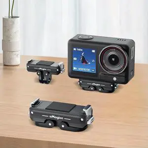Camera Expansion Bracket with 2-Prong & 1/4 Thread Magnetic Extension Base for OSMO Action 5 Pro/4/3 Camera Accessories
