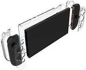 For Nintendo for Switch 2 Detachable PC Transparent Case Shell Shockproof Clear Protector Anti-Scratch Protection Skin Anti-Drop