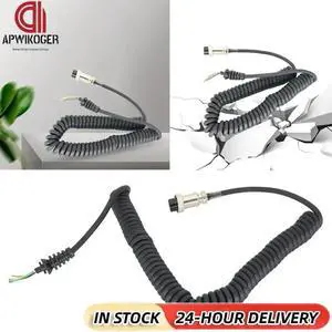 HM-36 Speaker Spring Cord Stretchable 8 Pins Hand Speaker Microphone Cable Microphones Cable Cord Wire for Kenwood TM-231 TM-241