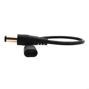 DC5.5x2.5mm Male to Micro USB 5pin Female Power Supply Extension Cord 22AWG 3A Adapter Cable 20CM/7.87in