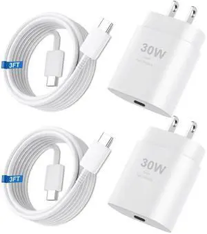 Phone 17 16 15 Pro Max Charger 30W Type C Chargers USB C Fast Charger Block Phone 17 Chargers Fast Charging with 3FT C Charging Cable for Phone 17/17 Pro Max/16/16Pro Max/15/15 Pro/iPad/Samsung