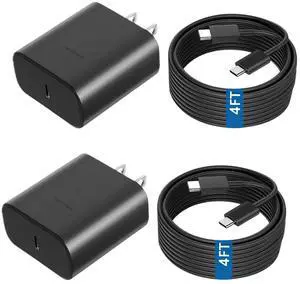JAENFONG 45 W USB C Charger Block,Super Fast Charge Type-C Adapter, USB Wall Charger for Samsung S22/22 +/S21/S20, and More. (Black)