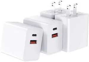 JAENFONGUSB C Fast Charger Block,20W PD Dual Port USB-C Power Adapter Charger Type C Fast Charging Block Compatible for iPhone 17/Pro Max/iPhone Air/16 Pro Max/15 14 Pro Max/iPad, Samsung Series,4Pack JAENFONGUSB C Fast Charger Block,20W PD Dual Port USB-C Power Adapter Charger Type C Fast Charging Block Compatible for iPhone 17/Pro Max/iPhone Air/16 Pro Max/15 14 Pro Max/iPad, Samsung Series,4Pack