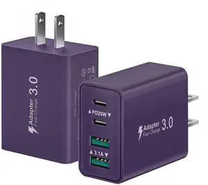 JAENFONG2-Pack USB C Charger Block, 40W USB C Charger Fast Charging Block, 4-Port USBC PD Power Adapter+QC Wall Plug Multi Type C Charging Block Cube for iPhone 16 15 14 13 12 11 Pro Max Plus, Samsung JAENFONG2-Pack USB C Charger Block, 40W USB C Charger Fast Charging Block, 4-Port USBC PD Power Adapter+QC Wall Plug Multi Type C Charging Block Cube for iPhone 16 15 14 13 12 11 Pro Max Plus, Samsung