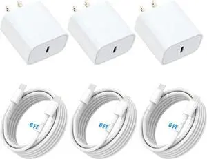 JAENFONG for iPhone 16 15 Charger Fast Charging, 20W USB C Wall Charger Block with USB C to C Cable Fast Charging for iPhone 15/16 Pro Max/15/16 Pro/15/16 Plus/Pad Pro 12.9/11/Air