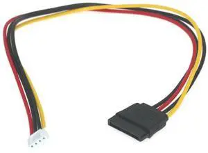 SATA15P to small 4P ITX power cord Computer Power Supply Wire Converter Cable for ITX PCs 20cm/7.87in Long