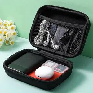 Shockproof Earbud Case Hard EVA Earphone Carrying Case Cable Organizers Bags Universal Protective Bag
