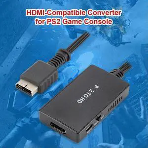 HD Game Console Adapter Accessories HDMI-Compatible Converter HD Video Cable Splitter Adapter for PS2 Game Console
