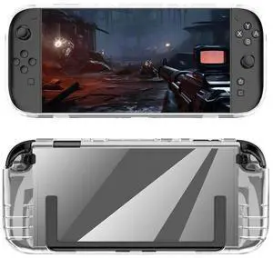 Transparent TPU Case for Nintendo for Switch 2 Protective Skin Cover Anti-slip for Nintendo for Switch 2 Handheld Gaming Console