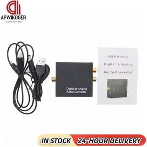 192KHz SPDIF Optical To Analog L/R RCA Converter Optical To 3.5mm Jack Adapter Optical To L/R DAC Decoder