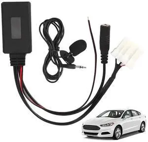 AUX Stereo Cable 5-12V Car Bluetooth-Compatible AUX Adapter Bluetooth-Compatible with Microphone for Mazda RX8 MX5 2 3 5 6
