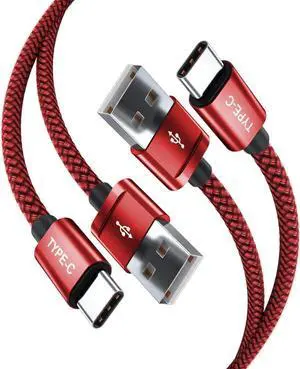 USB Type C Charger Cable 3.3FT 2 Pack,Nylon Charging Power Cord for Samsung Galaxy S10E S23 S20 S21 S22,Moto Z3 Z4 G7 G8 G9 Play Power G Pro Fast Stylus,Motorola Razr Edge One 5G,Steam Deck