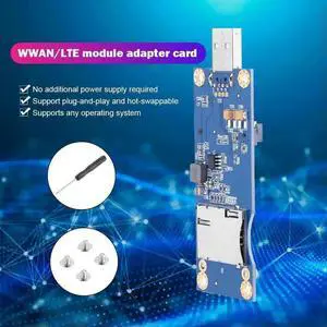 Computer Module Card Adapter Card Desktop Computer Mini PCI-E to USB Adapter Card+SIM Slot 6/8pin Expansion Card