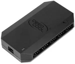 FH-10 10 Ports Fan HUB Splitter 3Pin/4Pin PWM Extension Adapter for PC