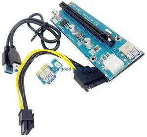 PCIe 1X To 16X External Graphics Card Adapter With USB3.0 Cable for Laptop Gaming Multimedia Practical Solution Computer