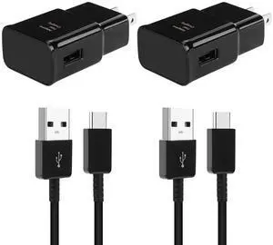 JAENFONG Fast Charger Andriod, Type C Fast Charger with 5FT C Type Fast Charging Cable for Galaxy S10/S9/S8/S10e/S10+/S8+/S9+/Note 8 9 10 20/S22/S21/S21+/S21 Ultra/ S20-Black