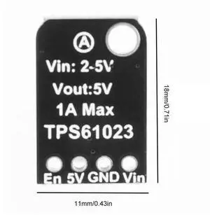 TPS61023 Mini Boost Module 5V 1A Booster Board Voltage Step Up Module From 2-5VDC To 5V TPS61023 Mini Boost Module 5V 1A Booster Board Voltage Step Up Module From 2-5VDC To 5V