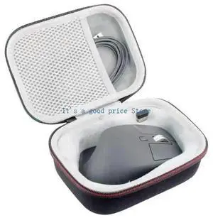 Shockproof Cover Case for MX 3 Wireless Mouse Travel Carrying Bag with Mesh Pocket Case Cable Accessories