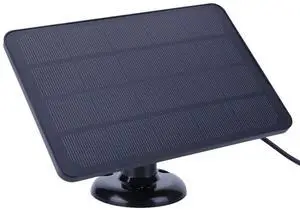 4W 5V Solar Charging Panel Waterproof Adjustable Wall Mount Bracket with 9.8FT Charging Cable for Ring Stick Up&Spotlight Camera 4W 5V Solar Charging Panel Waterproof Adjustable Wall Mount Bracket with 9.8FT Charging Cable for Ring Stick Up&Spotlight Camera