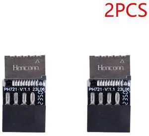 Motherboard USB 2.0 9Pin To Type-E Connector Plug & Play USB 2.0 Expansion Board Motherboard Converter for OS/Linux
