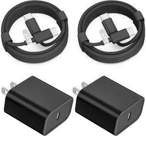 Fast iPad Charger,iPad Charger Fast Charging 2Pack Wall Chargers Plug Adapter and Type C USB C to C Cable Cord 6ft Type C to C for iPad Pro 12.9,Pro 11 inch,iPad Air 5th/4th,iPad Mini 6,iPad 10