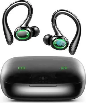 True Wireless Earbuds, 60H Playback Bluetooth 5.3 Headphones, Noise Cancelling Wireless Headphones with LED Battery Display, 4 Mics Clear Call, IPX7 Waterproof Bluetooth Earbuds for Workout Sports True Wireless Earbuds, 60H Playback Bluetooth 5.3 Headphones, Noise Cancelling Wireless Headphones with LED Battery Display, 4 Mics Clear Call, IPX7 Waterproof Bluetooth Earbuds for Workout Sports