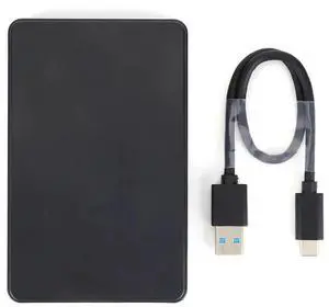 USB3.1 Hard Drive Enclosure with USB3.0 To Type-C Cable 2.5in Mobile Harddisk Enclosure Plug and Play for SATA 1/2/3 HDD Or SSD