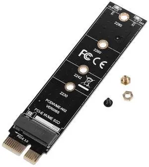 NVME Adapter Card M.2 to PCI-E3.0 1x Extension Key Converter Card