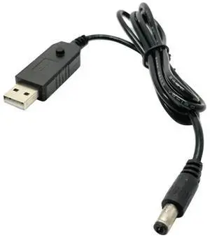 USB 5V to DC 9V 12V Power Boost Line Adapter USB to 5.5x2.5mm Round Hole Connector Converter Cable USB Step-up Cord USB 5V to DC 9V 12V Power Boost Line Adapter USB to 5.5x2.5mm Round Hole Connector Converter Cable USB Step-up Cord