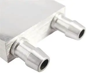 6X Primary Aluminum Alloy Water Cooling Block 40X40mm For Liquid Water Heat Sink System Silver For PC Laptop CPU