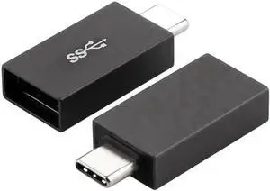 JAENFONG USB C to USB 3.0 Adapter, Hannord 2 Pack USB C to A Male to Female Adapter Compatible with MacBook 2018 2017 2016, Samsung Galaxy Note 8, Galaxy S8 S8+ S9, Google Pixel, Nexus, and More