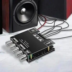 2.1 Channel Bluetooth-Compatible Audio Power Amplifier Module BT 3.5mm AUX 50Wx2+100W Stereo Audio Amp Board for Speaker 2.1 Channel Bluetooth-Compatible Audio Power Amplifier Module BT 3.5mm AUX 50Wx2+100W Stereo Audio Amp Board for Speaker