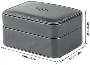 Earphones Bag Case Automatic Magnetic Closure Mini Bag PU Leather Waterproof for Wired Earbuds USB Cable Wall Charger