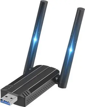 JAENFONG USB WiFi Adapter for PC - 1300Mbps USB 3.0 WiFi Dongle, 2.4G/5G Dual Band Wireless WiFi Adapter for Desktop PC, Supports Windows 11/10/8.1/8/7/XP, Mac OS 10.9-10.15