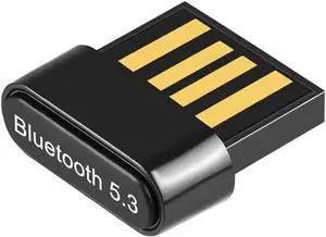 JAENFONG USB Bluetooth Adapter for PC, USB Bluetooth 5.3 Dongle EDR Bluetooth Stick for PC, Desktop, Laptop Compatible with Windows 11/10/8.1/7