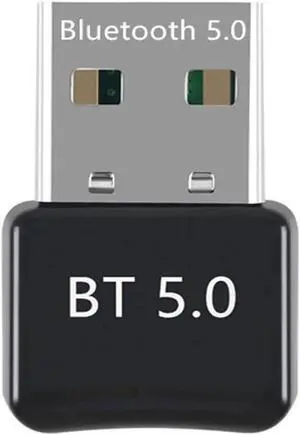 JAENFONG USB Bluetooth 5.0 Adapter for PC Win10/8.1/8/7/XP/Vista, Bluetooth Dongle Receiver/Transmitter Support Multiple Device Connections: Headset, Mouse, Keyboard, Printer, Speaker
