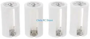 4pc 3x AA to D Size Adapter Converter Holder Switcher Case Box Container 4pc 3x AA to D Size Adapter Converter Holder Switcher Case Box Container