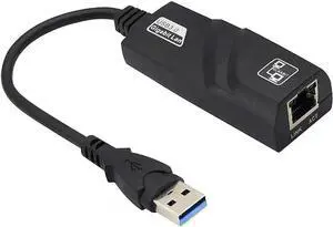 USB 3.0 to Ethernet Adapter Network Wired Cable Gigabit RJ45 LAN Converter - Lightning10/100/1000Mbps Compatible for MacBook Laptop PC Desktop with Windows 10 8 7 Vista Linux Mac Chrome OS