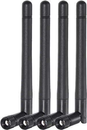 JAENFONG Dual Band WiFi 2.4GHz 5GHz 5.8GHz 3dBi MIMO RP-SMA Male Antenna (4-Pack) for WiFi Router Wireless Network Card USB Adapter Security IP Camera Video Surveillance Monitor JAENFONG Dual Band WiFi 2.4GHz 5GHz 5.8GHz 3dBi MIMO RP-SMA Male Antenna (4-Pack) for WiFi Router Wireless Network Card USB Adapter Security IP Camera Video Surveillance Monitor