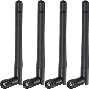 JAENFONG  Dual Band WiFi Antenna 2.4GHz 5/5.8GHz 3dBi SMA Male Antenna(4-Pack) for Wireless Vedio Security IP Camera Recorder Surveillance Recorder Truck Trailer Rear View Backup Camera Reversing Moni