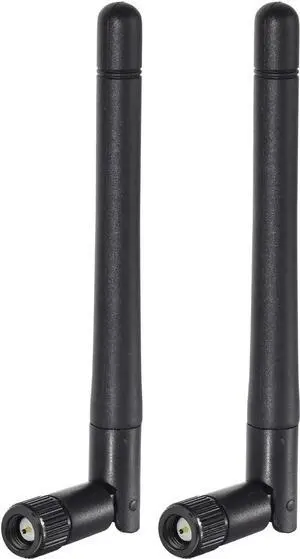 JAENFONG  Dual Band WiFi Antenna 3dBi SMA Male Antenna(2-Pack) for Wireless Vedio Security IP Camera Recorder Surveillance Recorder Truck Trailer Rear View Backup Camera Reversing Monitor