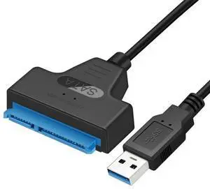 JAENFONG Upgraded SATA to USB Cable, USB 3.0 SATAIII Hard Drive Adapter Cable for 2.5 Inch SSD & HDD Support UASP JAENFONG Upgraded SATA to USB Cable, USB 3.0 SATAIII Hard Drive Adapter Cable for 2.5 Inch SSD & HDD Support UASP