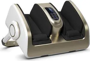 JAENFONG Foot Calf Shiatsu Massager w/ Heat & Remote Control Air Compression Reflexology