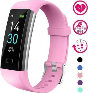 JAENFONG Fitness Tracker, Activity Tracker Watch With Heart Rate Monitor, Message Notification, Waterproof IP68 Pedometer With Step Counter Sleep Monitor Calorie Counter For Android & IPhone