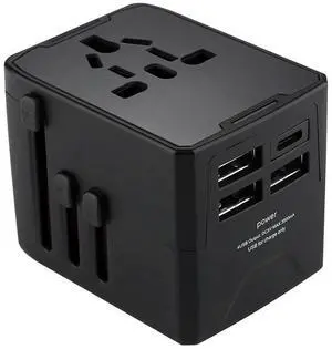 3USB 1Type C Ports Universal Travel Adapter 1500W Max International Power Adapter Wall Charger Multifunctional Power Adapter 3USB 1Type C Ports Universal Travel Adapter 1500W Max International Power Adapter Wall Charger Multifunctional Power Adapter